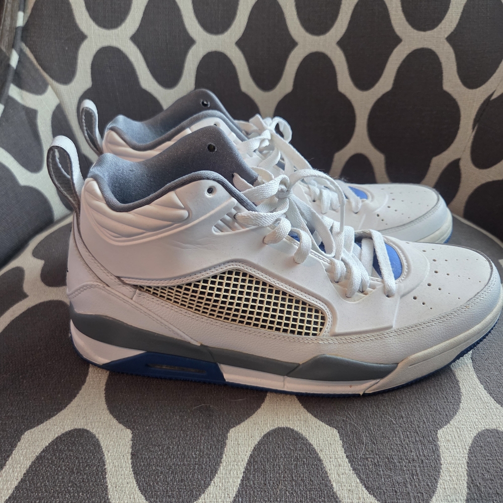 Jordan White and Gray Athletic Shoes
